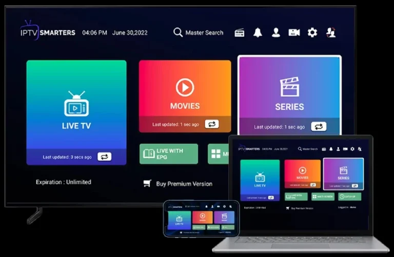 IPTV Abo Deutschland auf Smart TV, Laptop und Smartphone mit IPTV Smarters Pro